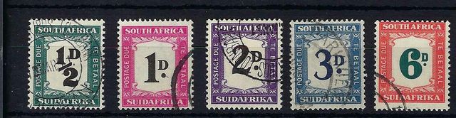 Image of South Africa SG D34/8 FU British Commonwealth Stamp